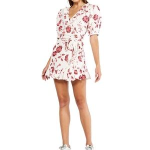 Beautiful Misa floral wrap dresss EUC